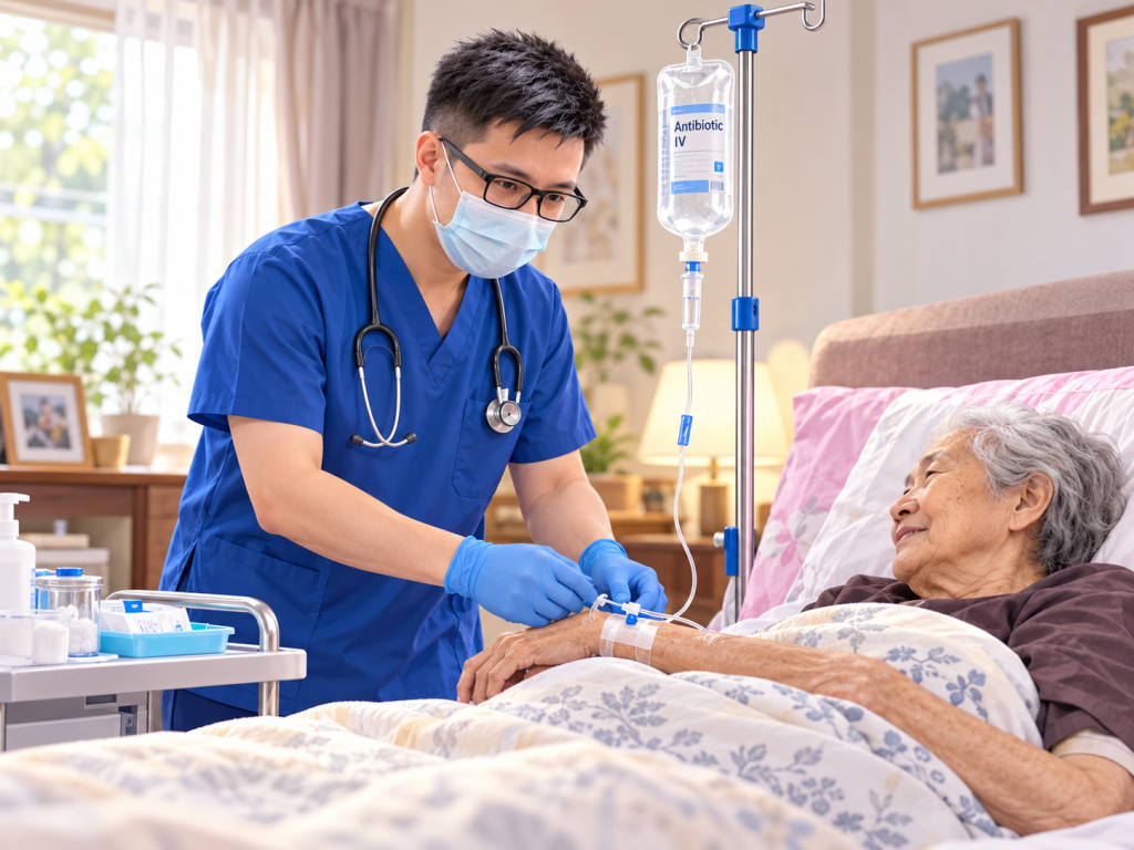 IV antibiotic treatment at home